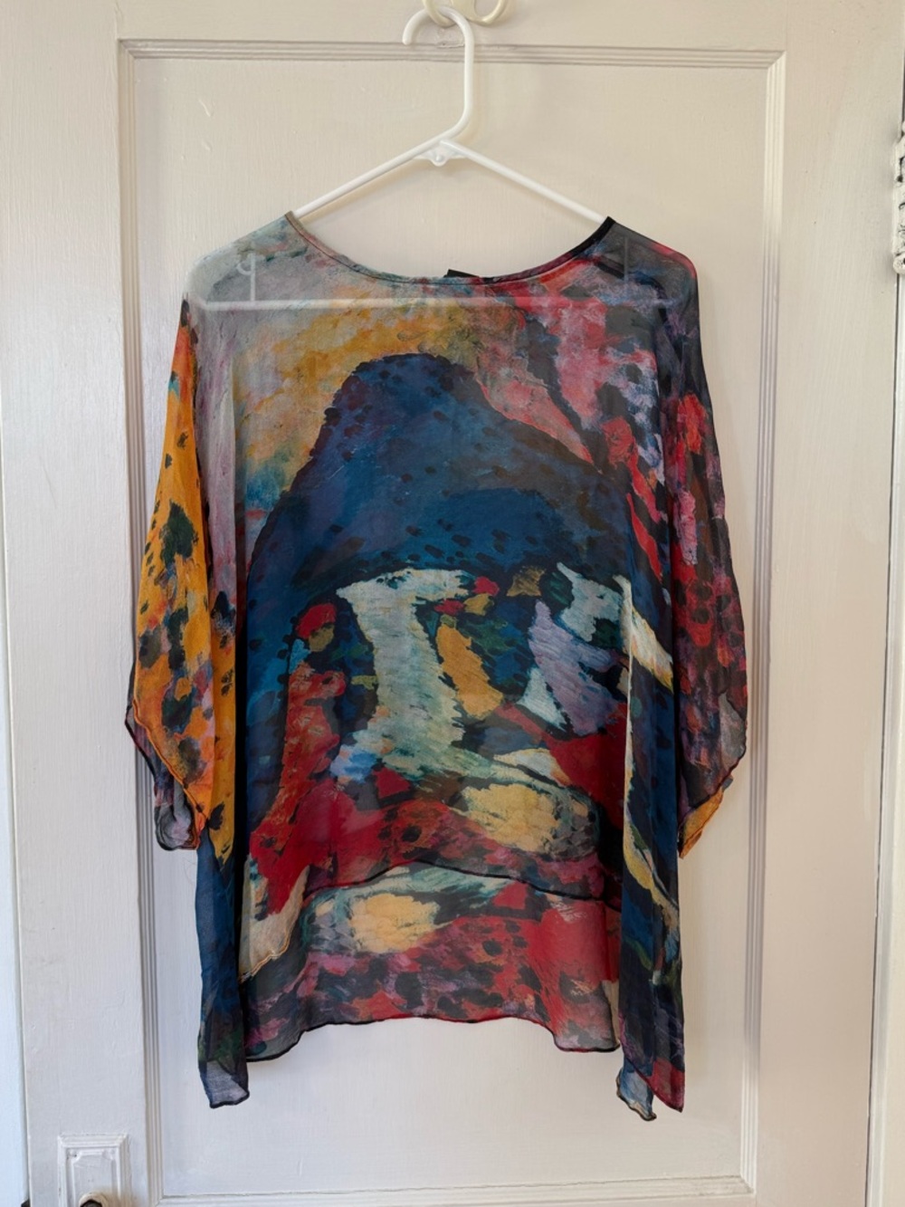 Cocoon House 100% Silk Flowy Blouse - Size S/M